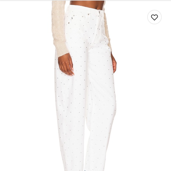 Revolve Rhinestone High Rise Jeans - Picture 2 of 11